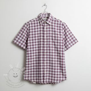 Bavlněná látka FLANNEL BIG Check mauve