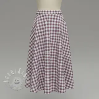Bavlněná látka FLANNEL BIG Check mauve