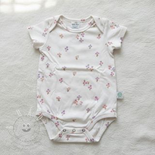 Bavlněná látka FLANNEL Flowers white