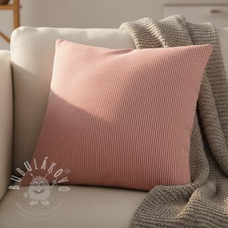 Dekorační látka DOBBY Colored stripe poppy red