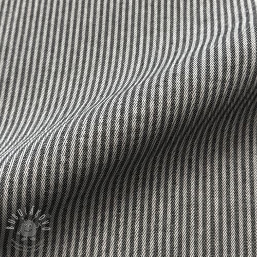 Dekorační látka DOBBY Colored stripe black