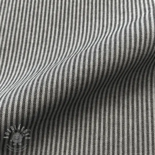 Dekorační látka DOBBY Colored stripe black