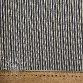 Dekorační látka DOBBY Colored stripe black