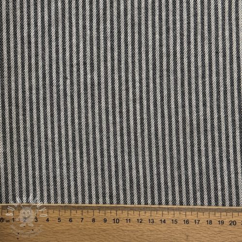 Dekorační látka DOBBY Colored stripe black