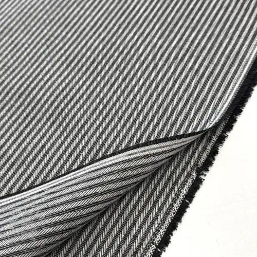 Dekorační látka DOBBY Colored stripe black
