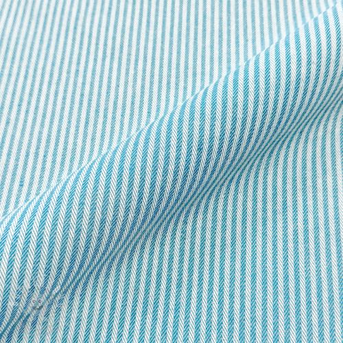 Dekorační látka DOBBY Colored stripe turquoise
