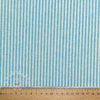 Dekorační látka DOBBY Colored stripe turquoise