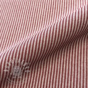 Dekorační látka DOBBY Colored stripe burgundy