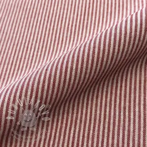 Dekorační látka DOBBY Colored stripe burgundy