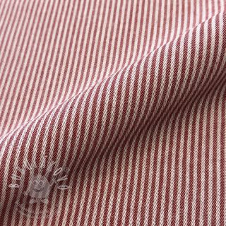 Dekorační látka DOBBY Colored stripe burgundy