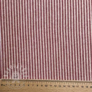 Dekorační látka DOBBY Colored stripe burgundy