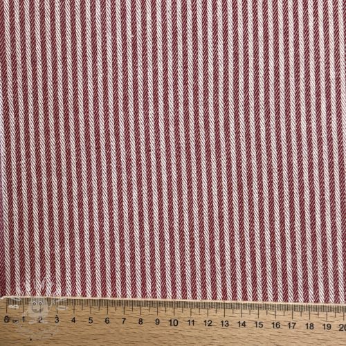Dekorační látka DOBBY Colored stripe burgundy