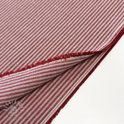 Dekorační látka DOBBY Colored stripe burgundy