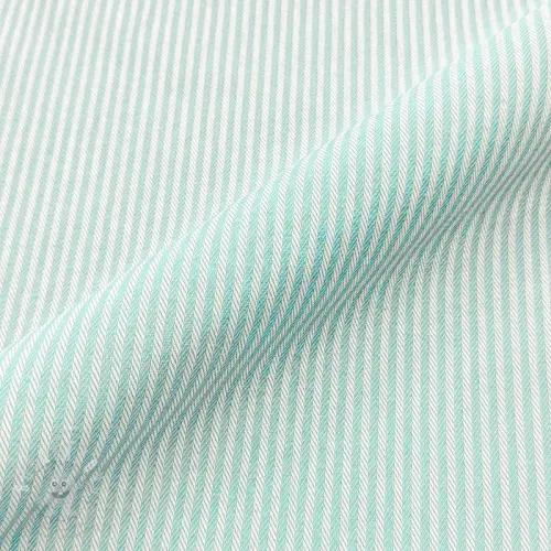Dekorační látka DOBBY Colored stripe mint