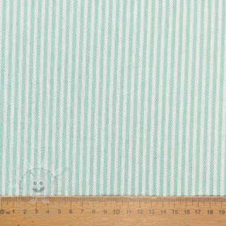 Dekorační látka DOBBY Colored stripe mint
