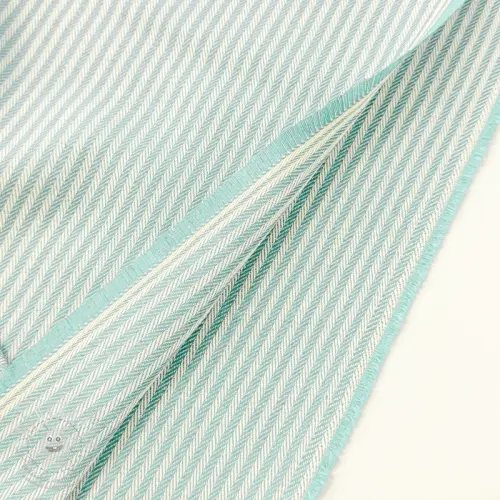 Dekorační látka DOBBY Colored stripe mint