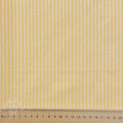 Dekorační látka DOBBY Colored stripe pastel yellow