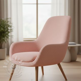 Dekorační látka DOBBY Colored stripe light pink