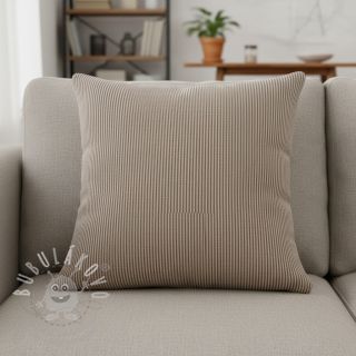 Dekorační látka DOBBY Colored stripe coffee