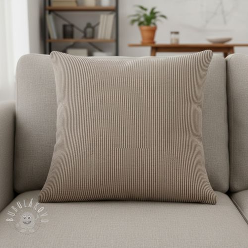 Dekorační látka DOBBY Colored stripe coffee