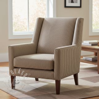 Dekorační látka DOBBY Colored stripe coffee