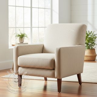 Dekorační látka DOBBY Colored stripe sand