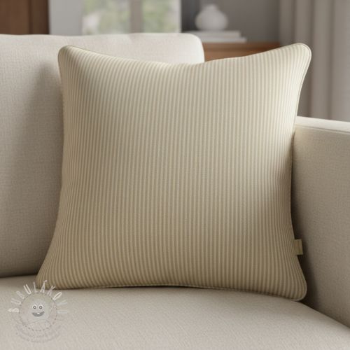 Dekorační látka DOBBY Colored stripe sand