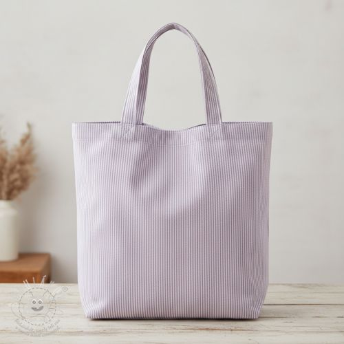 Dekorační látka DOBBY Colored stripe lavender