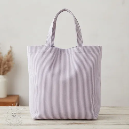 Dekorační látka DOBBY Colored stripe lavender