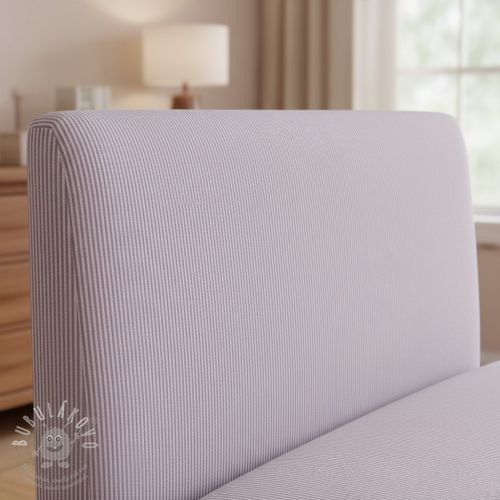 Dekorační látka DOBBY Colored stripe lavender