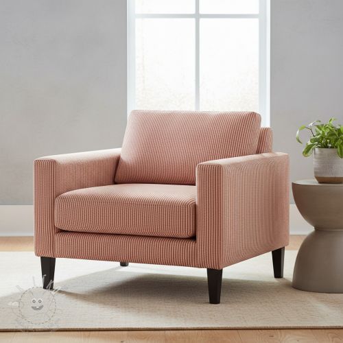 Dekorační látka DOBBY Colored stripe dark orange