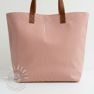 Dekorační látka DOBBY Colored stripe dark orange