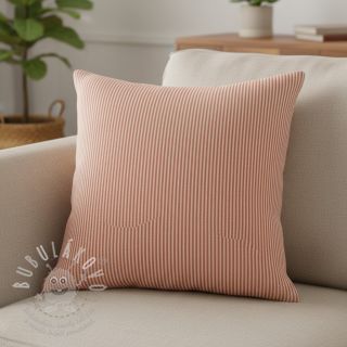 Dekorační látka DOBBY Colored stripe dark orange