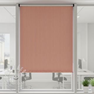 Dekorační látka DOBBY Colored stripe coral