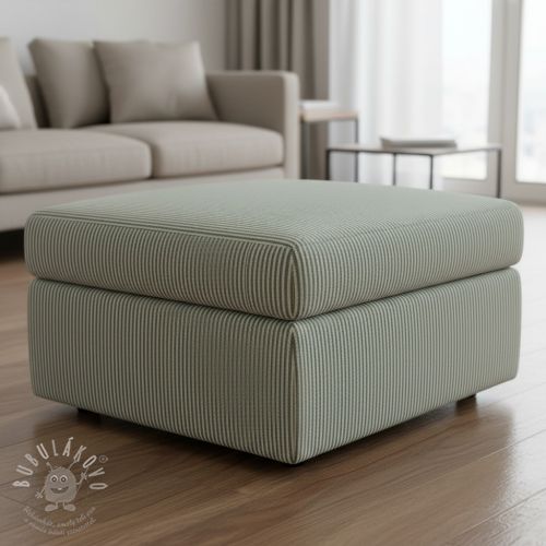 Dekorační látka DOBBY Colored stripe bottle green