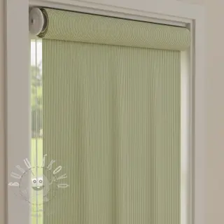 Dekorační látka DOBBY Colored stripe light green