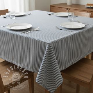 Dekorační látka DOBBY Colored stripe blue