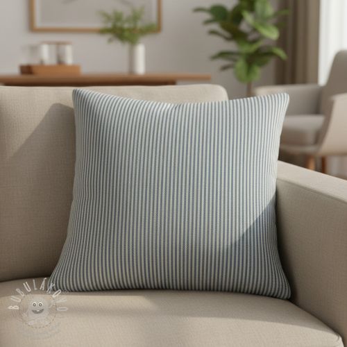 Dekorační látka DOBBY Colored stripe blue