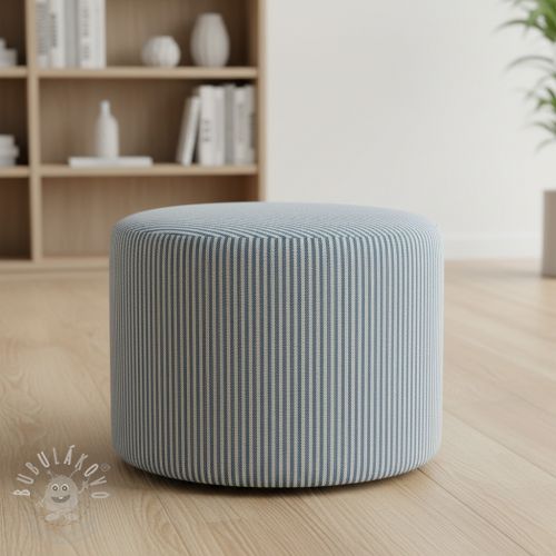 Dekorační látka DOBBY Colored stripe blue