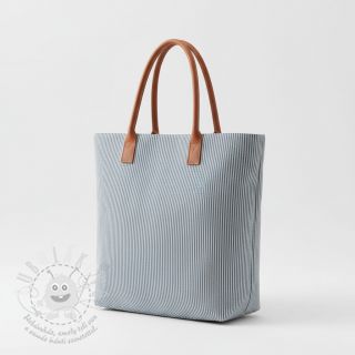 Dekorační látka DOBBY Colored stripe blue