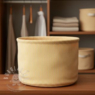 Dekorační látka DOBBY Colored stripe warm yellow