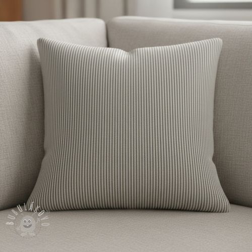 Dekorační látka DOBBY Colored stripe graphite