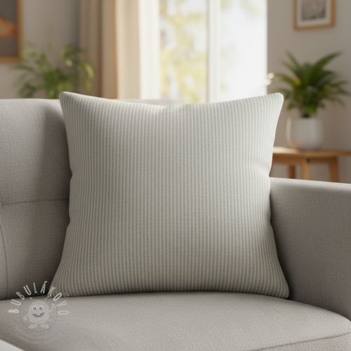 Dekorační látka DOBBY Colored stripe light grey