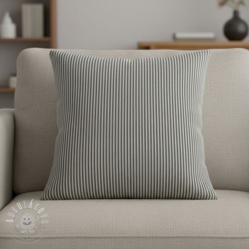 Dekorační látka DOBBY Colored stripe black