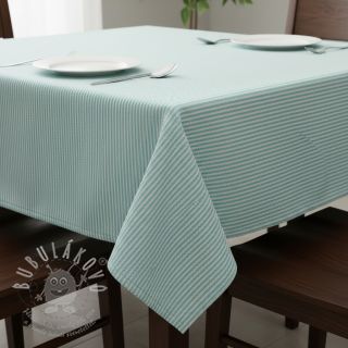 Dekorační látka DOBBY Colored stripe mint