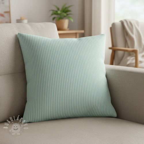 Dekorační látka DOBBY Colored stripe mint