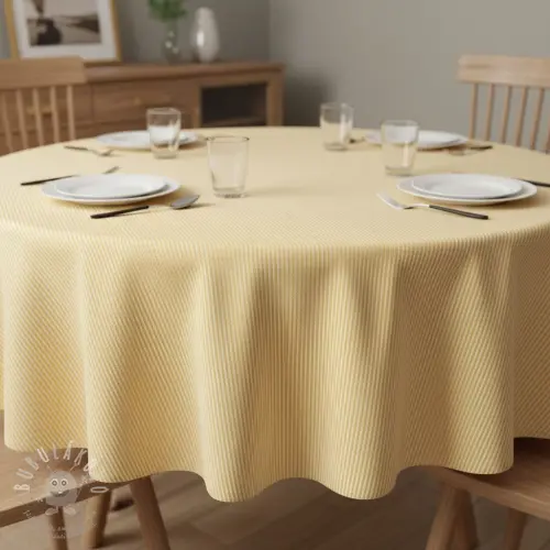 Dekorační látka DOBBY Colored stripe pastel yellow
