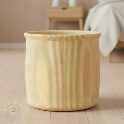 Dekorační látka DOBBY Colored stripe pastel yellow