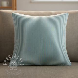 Dekorační látka DOBBY Colored stripe turquoise