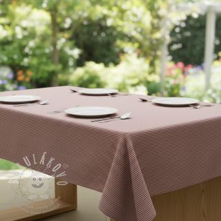 Dekorační látka DOBBY Colored stripe burgundy